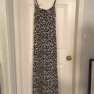 Cotton Leopard Maxi Dress